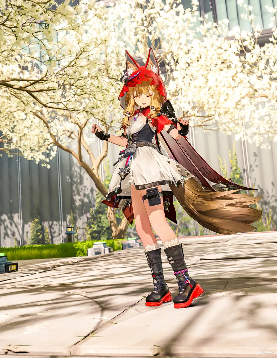 春の風に笑顔がこぼれるロッシちゃん🐺✨ 管理人とお花見できて幸せいっぱいだね💝