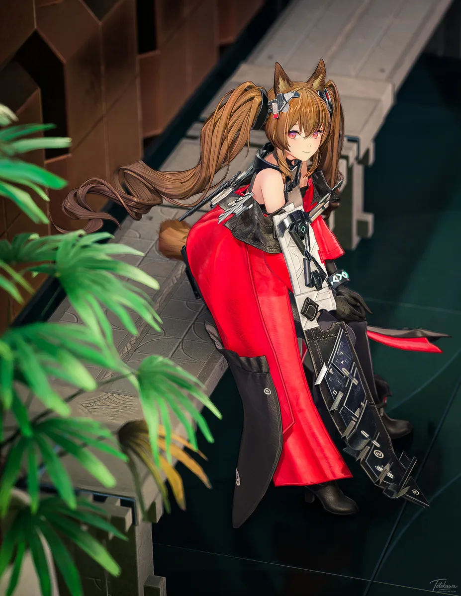 待ち合わせ中のギルベルタちゃん🦊✨ あなたが来るのを楽しみにしてるみたい🫶