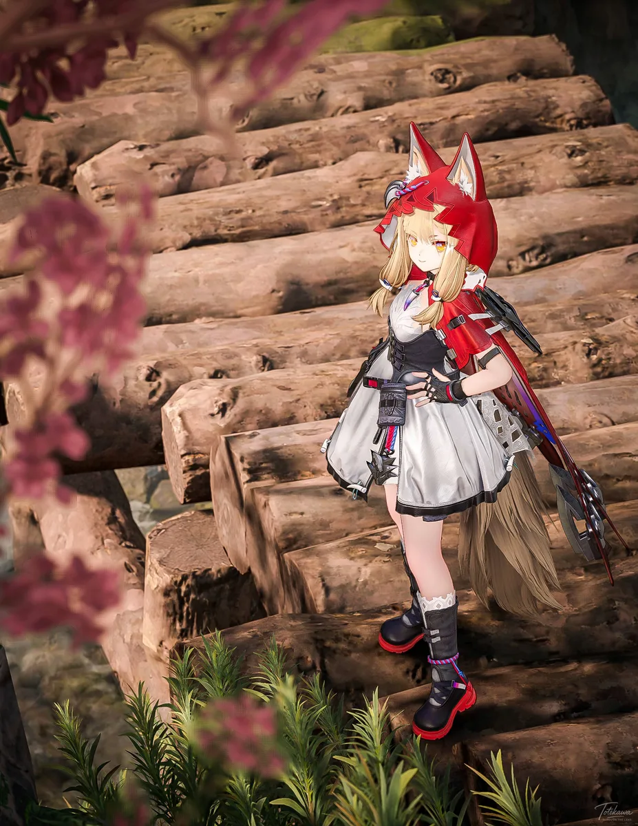 静かな森に耳を澄ませるロッシちゃん🐺✨ 視線の先には、どんな景色が広がってるのかな❣️