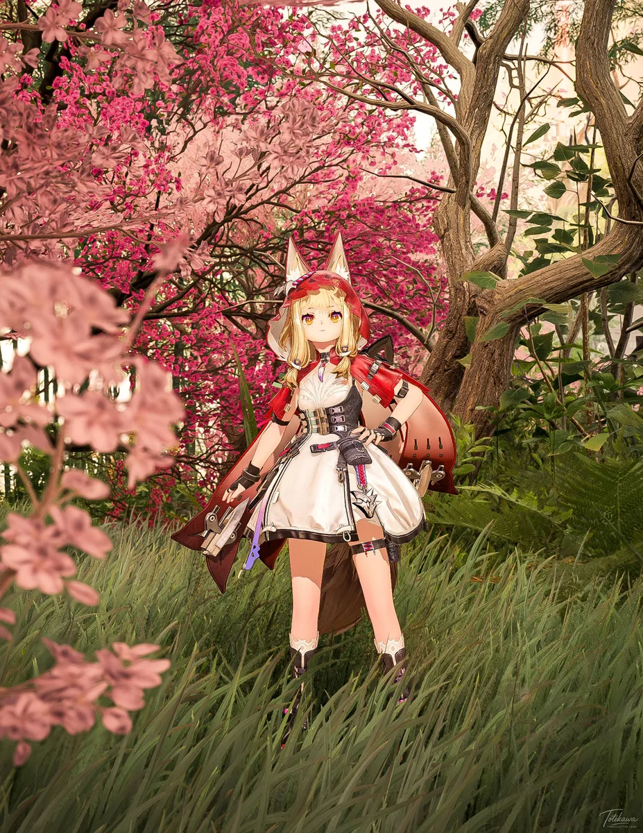 きらめく景色を胸いっぱいに吸い込むロッシちゃん🐺✨ この瞬間ごと、物語がやさしく色づいていくね🌸