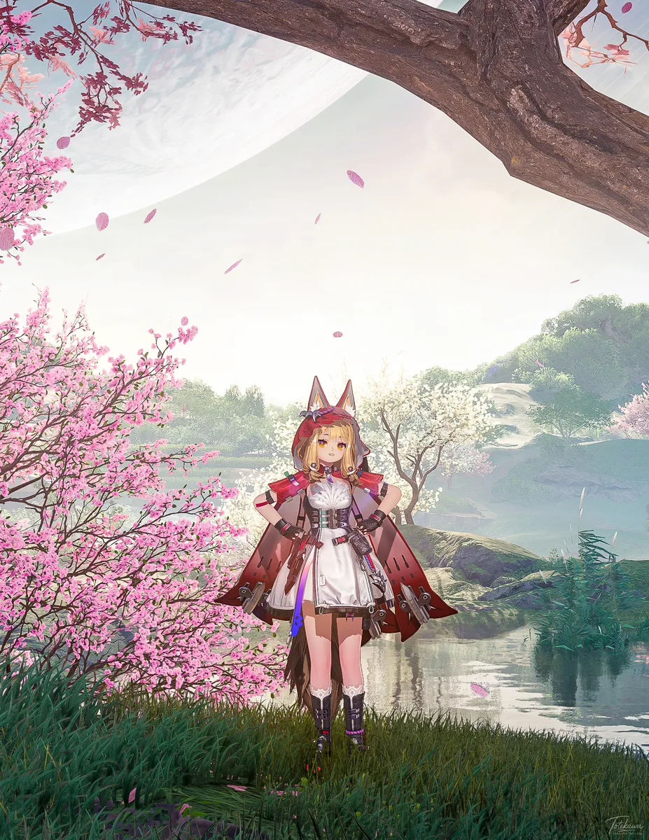 とっておきの場所を見つけたロッシちゃん🐺✨ この景色を前にした姿が、どこか誇らしげでかわいいね🫶