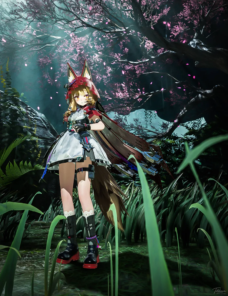 桜舞う光の中で胸がきゅんとなるロッシちゃん🐺💕 この瞬間の美しさが、心をやさしく揺らしてくれるね🌸