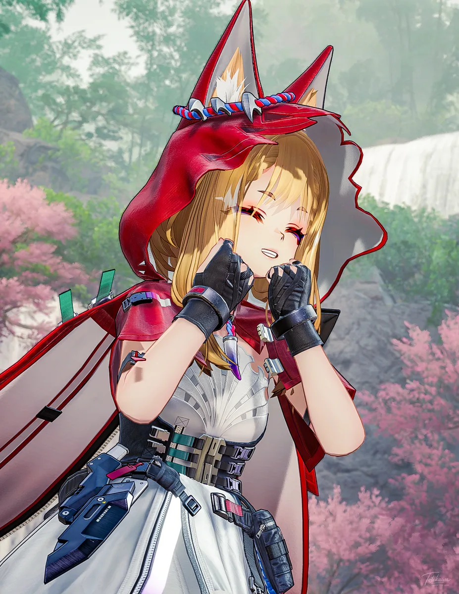 山の風景に包まれながら、ロッシちゃんは美しい景色に出会った🐺✨ 目の前に広がる光景があまりに綺麗で、思わず笑みがこぼれちゃうね🫶
