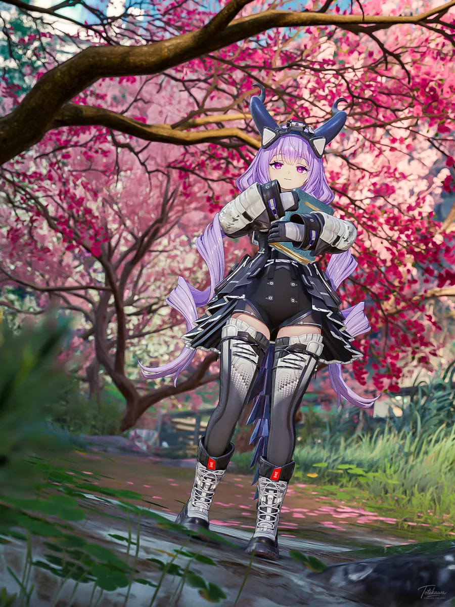 春の道を歩けば、心にやさしい花が咲く / Walking along the spring path, a gentle flower blooms in my heart