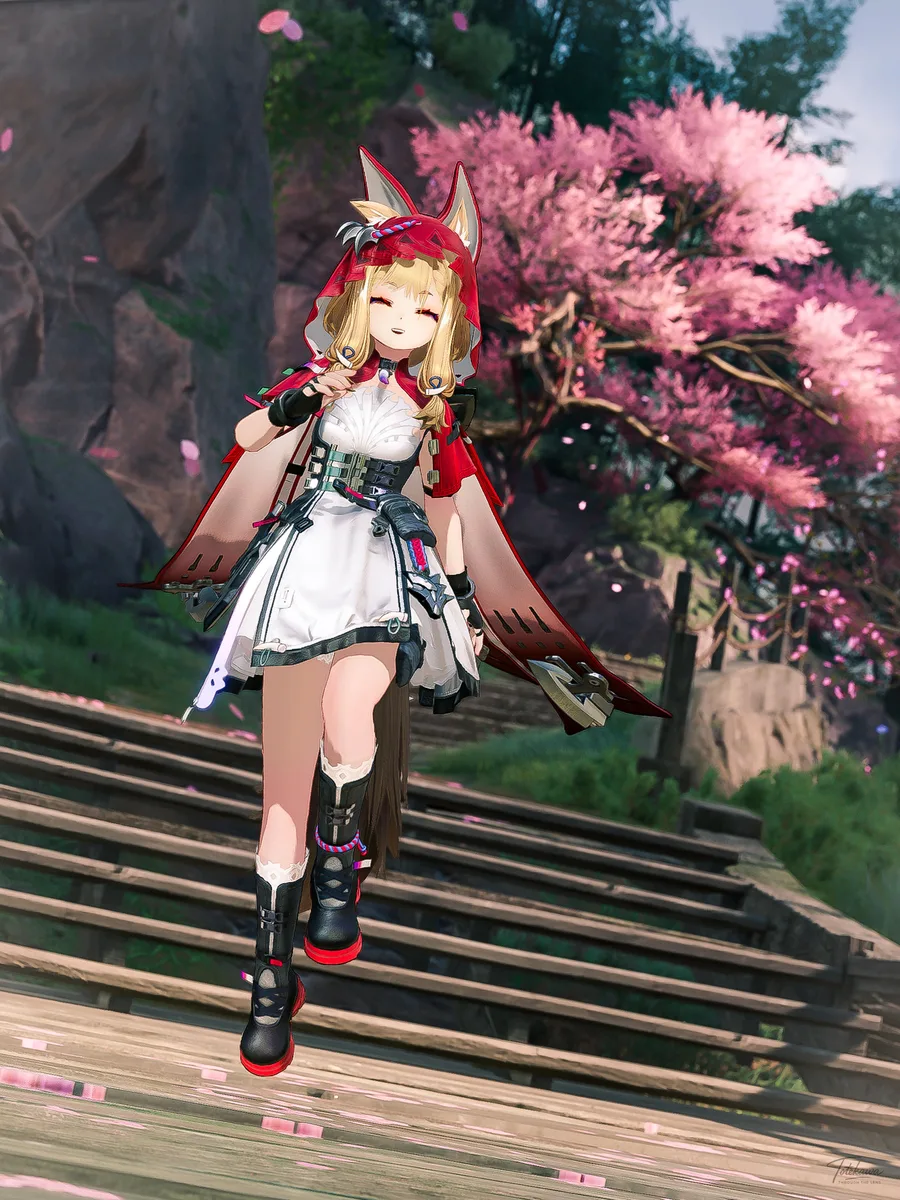さわやかな朝に誘われて、ロッシちゃんは弾むようにステップするの🐺✨ その笑顔が、素敵な一日の始まりを告げてくれるね💞