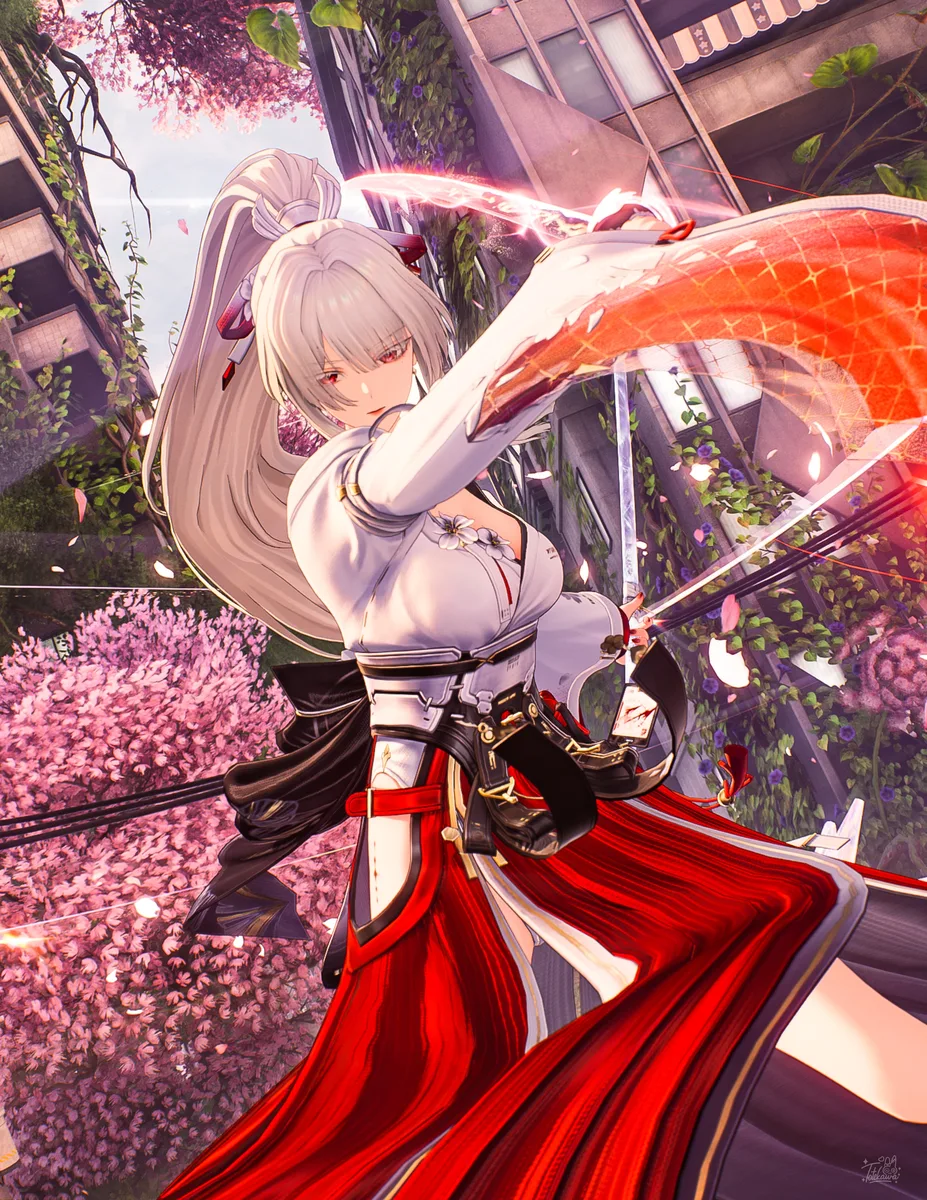 桜灼の風が、刃を呼び覚ます / The sakura blaze awakens the blade