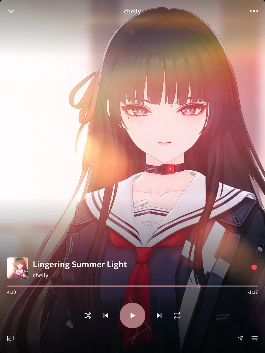 Lingering summer light, still guiding me home. / あの夏の光はまだ消えずに、そっと道を照らしてくれる
