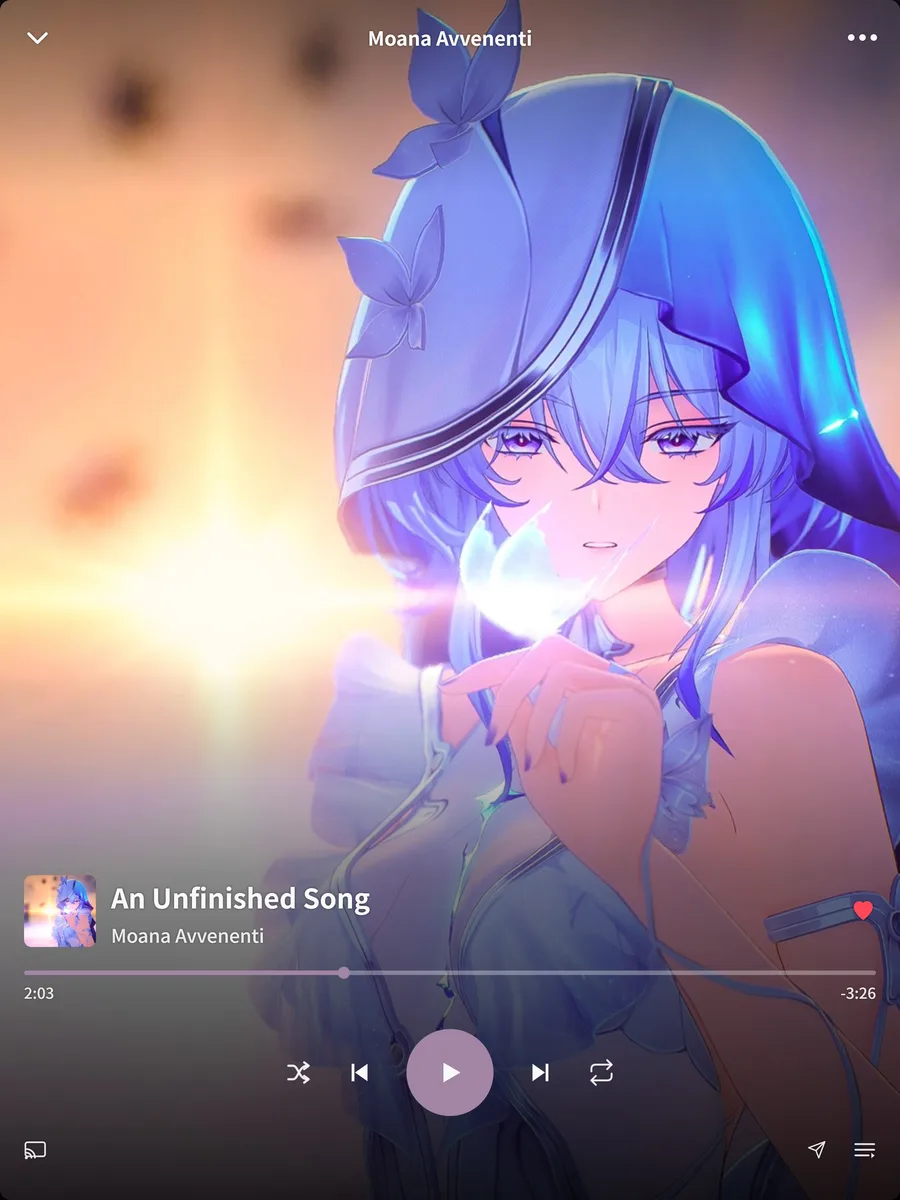 An Unfinished Song · Moana Avvenenti